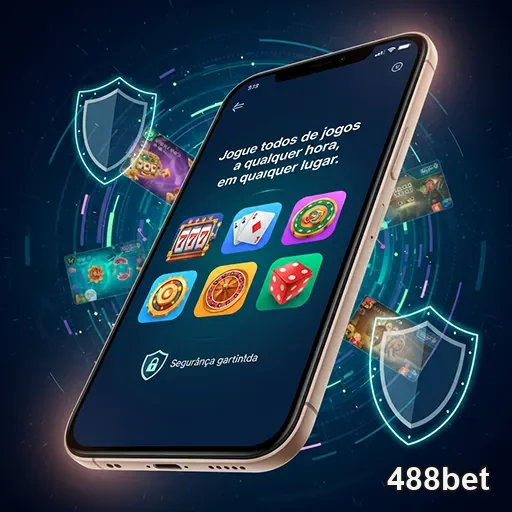 Pessoa usando celular com app de cassino para jogar online